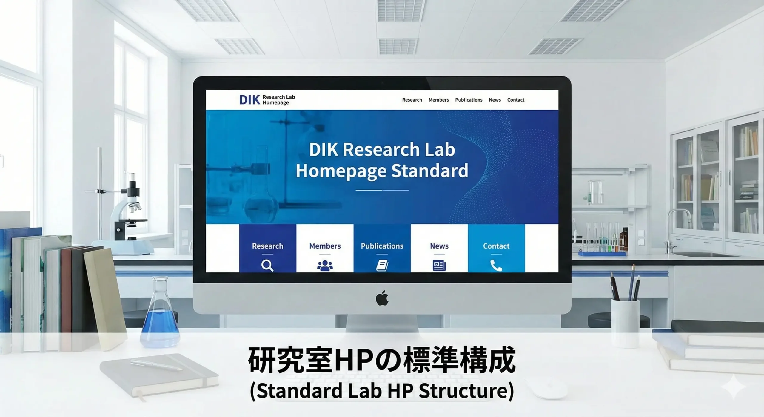 研究室HPの標準構成